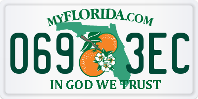FL license plate 0693EC