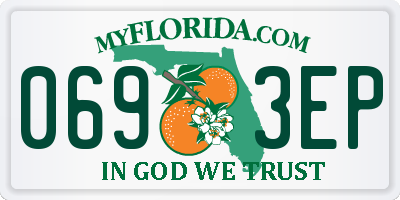 FL license plate 0693EP