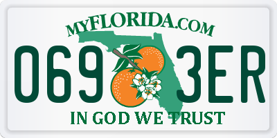 FL license plate 0693ER