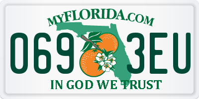 FL license plate 0693EU