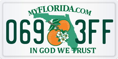 FL license plate 0693FF