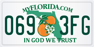FL license plate 0693FG