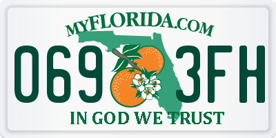 FL license plate 0693FH