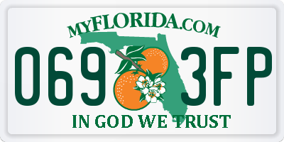 FL license plate 0693FP