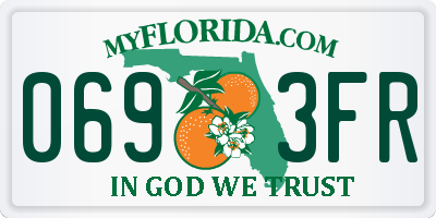 FL license plate 0693FR