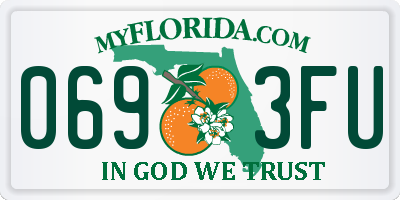 FL license plate 0693FU