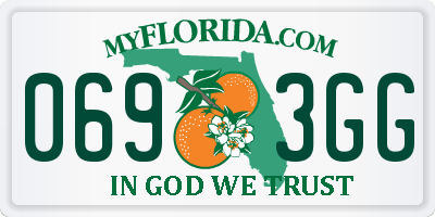FL license plate 0693GG