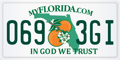 FL license plate 0693GI