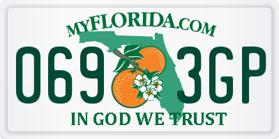 FL license plate 0693GP