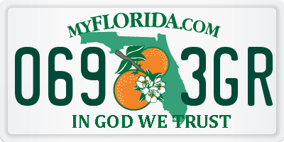 FL license plate 0693GR