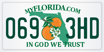 FL license plate 0693HD