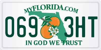 FL license plate 0693HT