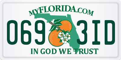 FL license plate 0693ID