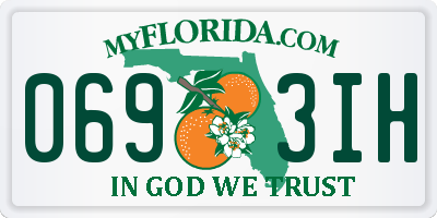 FL license plate 0693IH