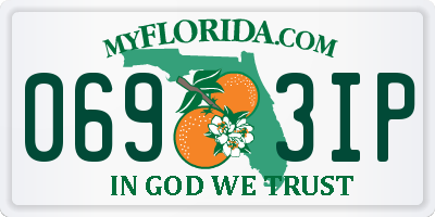 FL license plate 0693IP