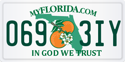 FL license plate 0693IY