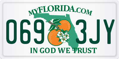 FL license plate 0693JY