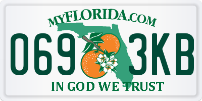 FL license plate 0693KB