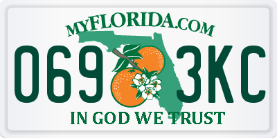 FL license plate 0693KC
