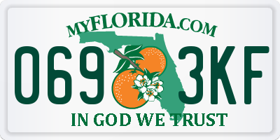 FL license plate 0693KF