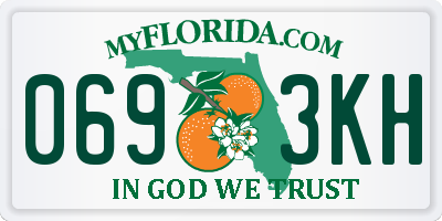 FL license plate 0693KH