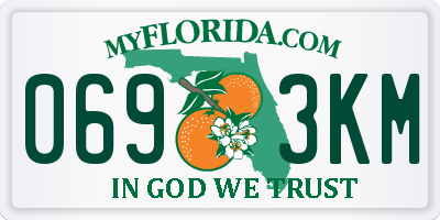 FL license plate 0693KM