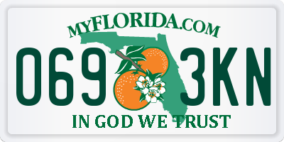 FL license plate 0693KN