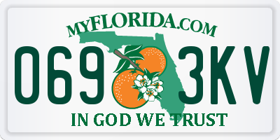 FL license plate 0693KV