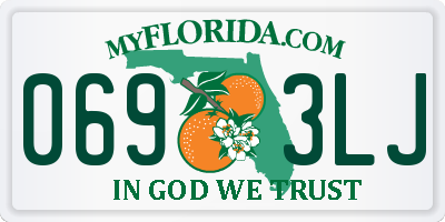 FL license plate 0693LJ