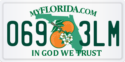 FL license plate 0693LM