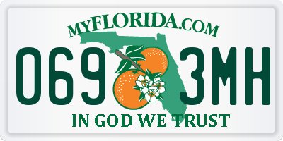 FL license plate 0693MH