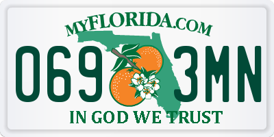 FL license plate 0693MN