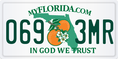 FL license plate 0693MR