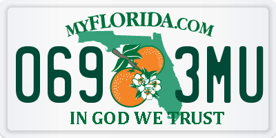 FL license plate 0693MU