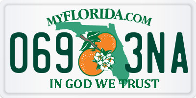 FL license plate 0693NA