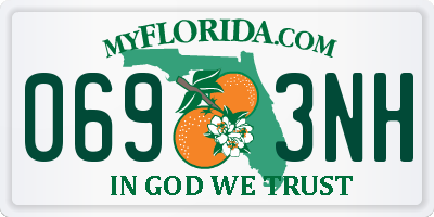 FL license plate 0693NH