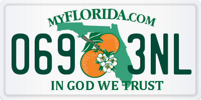 FL license plate 0693NL