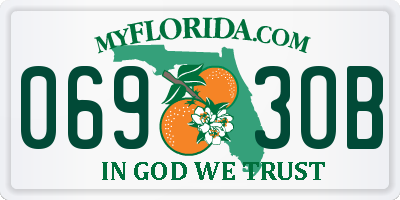 FL license plate 0693OB