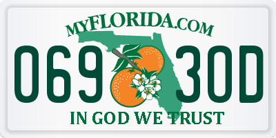FL license plate 0693OD