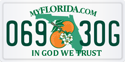 FL license plate 0693OG