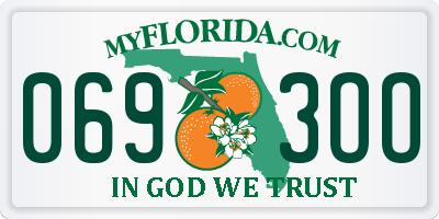 FL license plate 0693OO