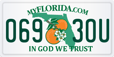 FL license plate 0693OU