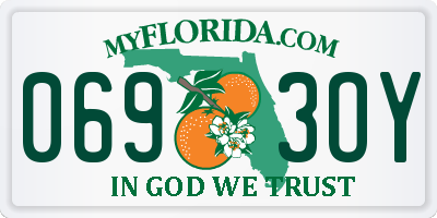 FL license plate 0693OY