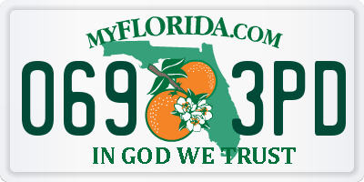 FL license plate 0693PD