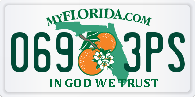 FL license plate 0693PS