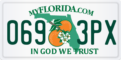 FL license plate 0693PX