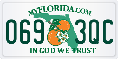 FL license plate 0693QC
