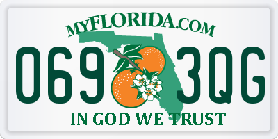 FL license plate 0693QG