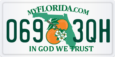 FL license plate 0693QH