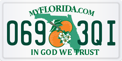 FL license plate 0693QI